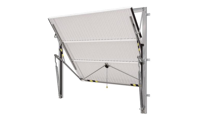 Porta basculante non debordante